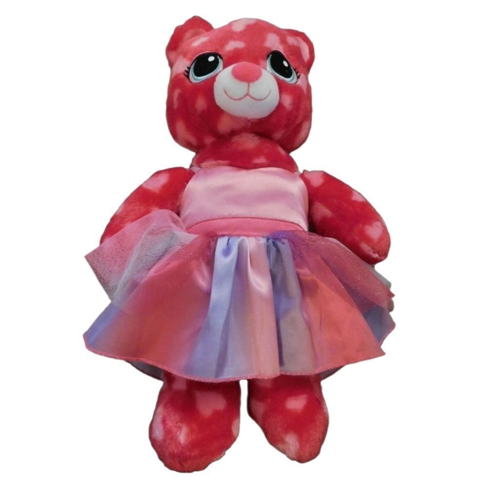 Build A Bear New 2015 Valentine Bear In Tutu Dress
